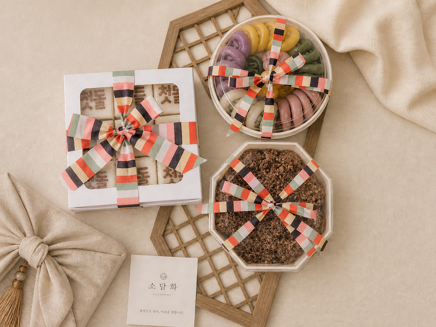🎁 소담화 백일 · 돌 떡 세트