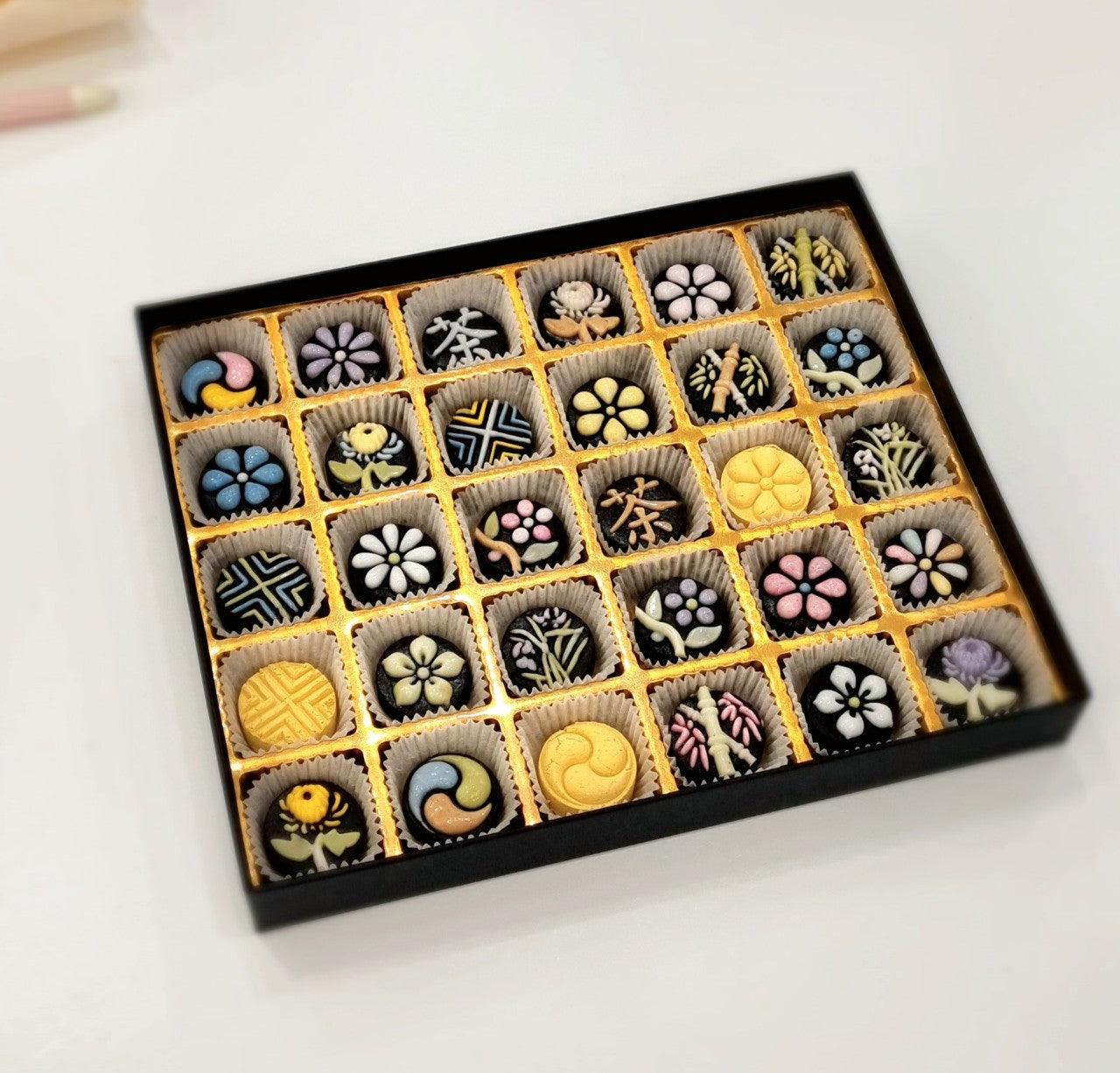 🌸 흑임자 꽃다식 세트-Black Sesame Flower Dasik