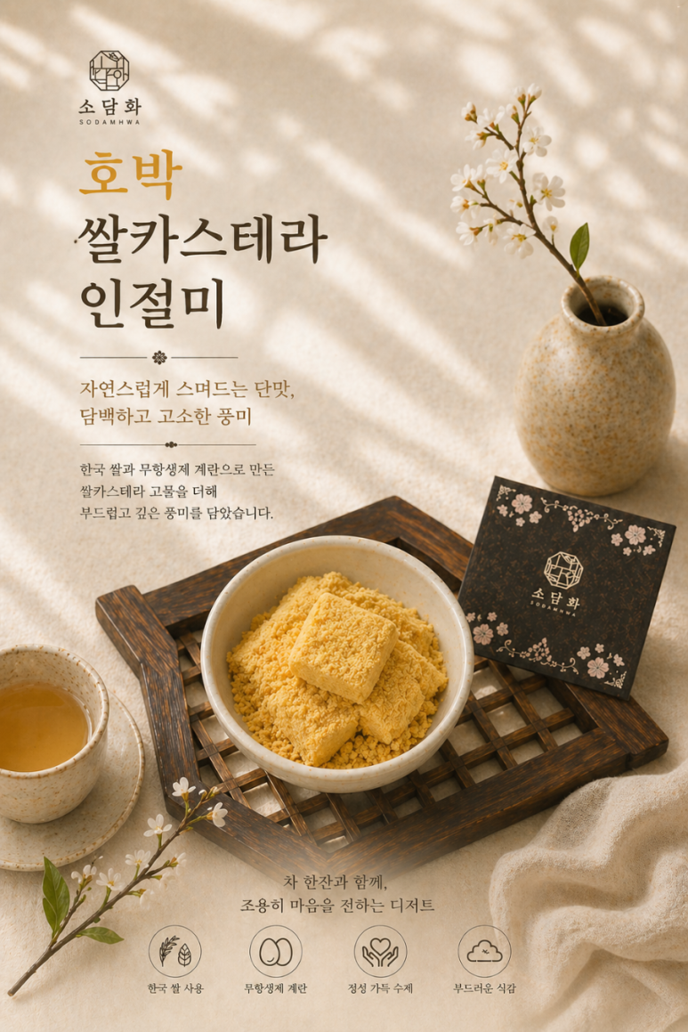 🌿 소담화 쌀카스테라 인절미 4종  🌿