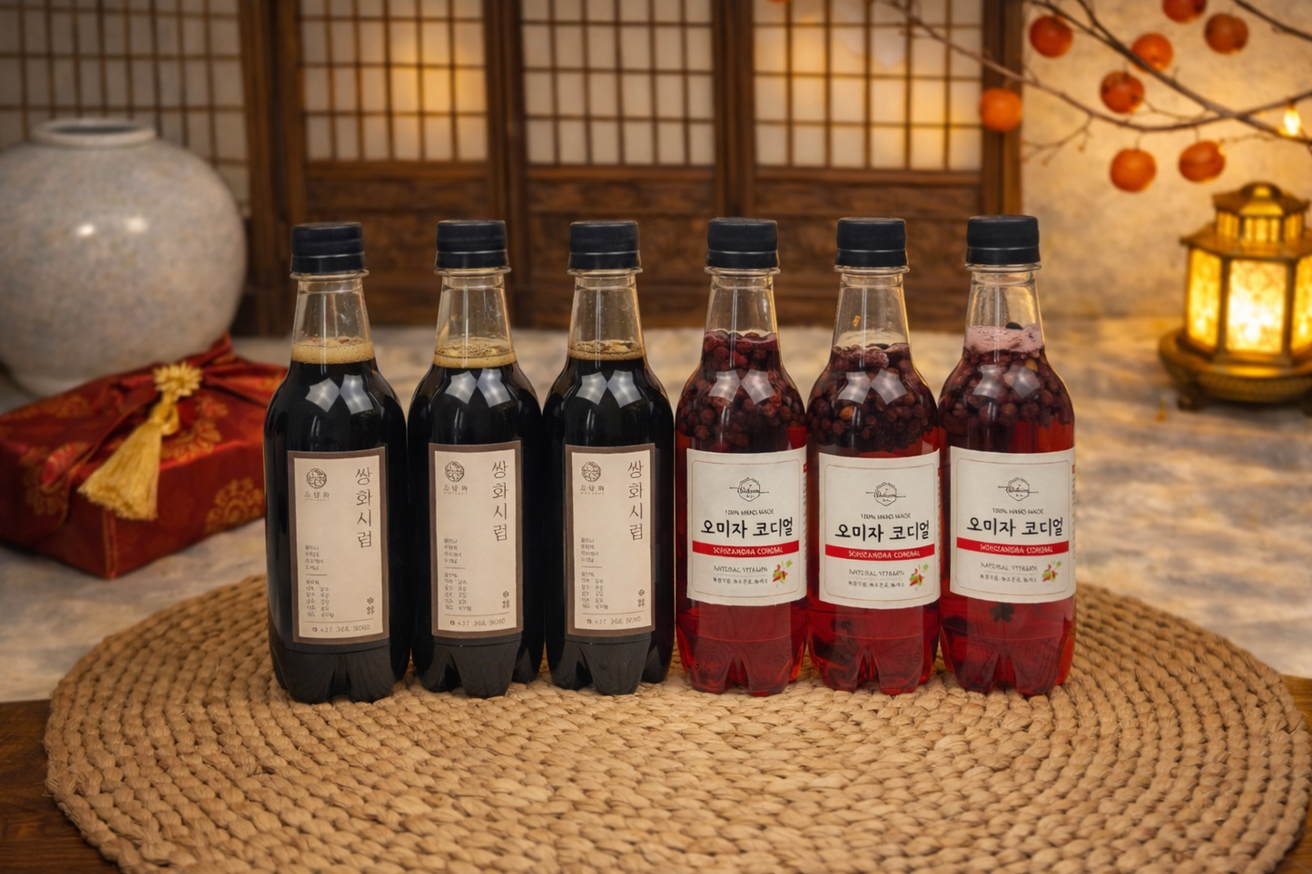 🫖 + 🍇 쌍화시럽 &오미자코디얼 세트-Sanghwa Syrup& Omija Codial Gift Set